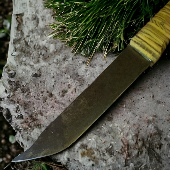 Handcrafted Grey Fox  Original Hardwood Kitchen Butcher Hunting Knive - Picture 4 of 12